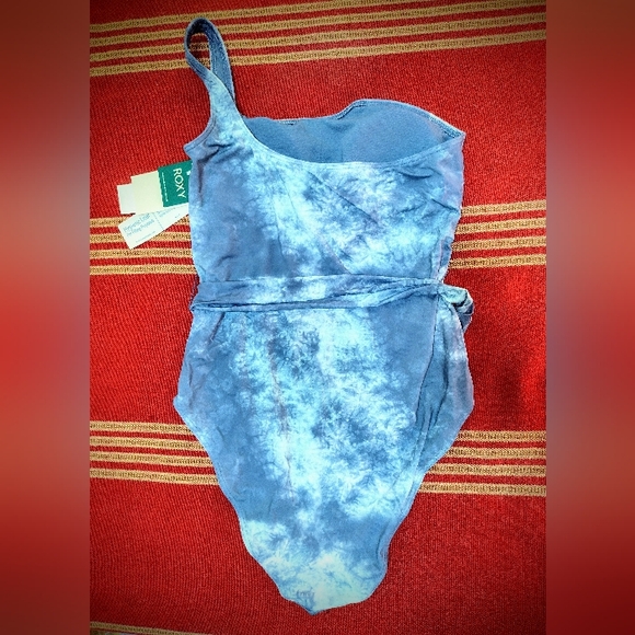 NWT Roxy Blue Tie-dye One Piece Swim Suit, Brand New Size SMALL - Picture 9 of 12